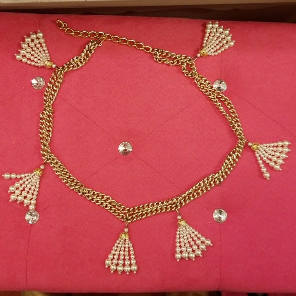 Gold chain belt